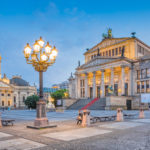 Berlin Gendarmenmarkt square at dusk, Germany