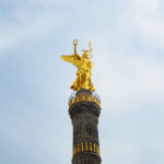 Victory Column with golden Victoria above the Tiergarten in Berlin.